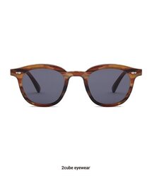 2CUBE（トゥキューブ）の「HALF DIA SUNGLASSES(Dark Brown)（サングラス）」