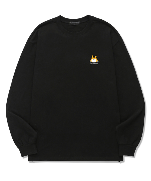 VANNWORKS(バンワークス)の「MINI ウェルシュコーギー ロングスリーブ (VLS0070) ブラック(Tシャツ/カットソー・レディース・その他・SMALL/MEDIUM/LARGE/X-LARGE/XX-LARGE)」の1枚目の写真