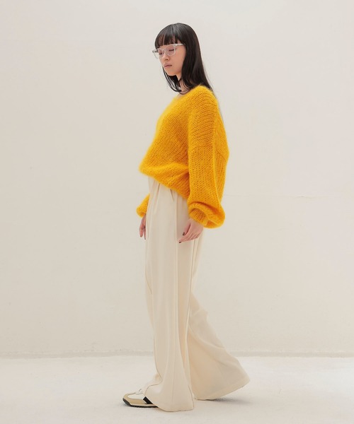 DRESSLAVE(ドレスレイブ)の「chunky mohair Vneck pullover(チャンキーモヘアVネックプルオーバー)(ニット/セーター・レディース・ブルー/レッド/オレンジ・38)」の10枚目の写真