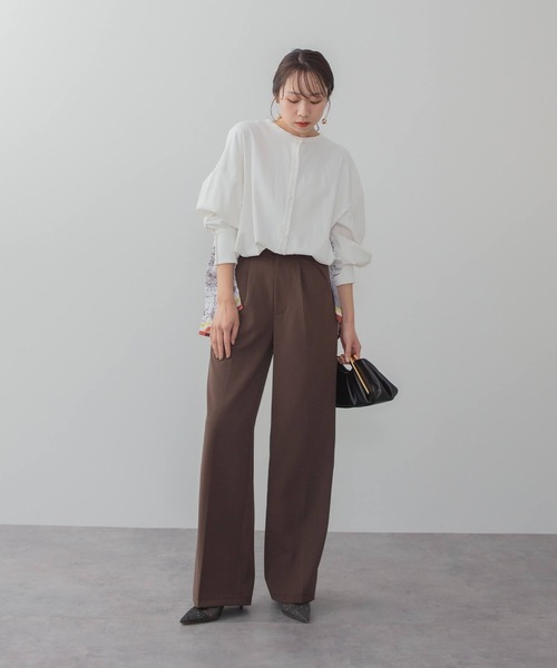 Leja(レジャ)の「【LEJA】シアーチュールオフショルダーセットアップパンツドレス2点セット 美脚効果結婚式 パーティードレス 成人式 二次会 同窓会 お呼ばれ オケージョン 20代 30代(パンツドレス・レディース・モカ/ブラック・SMALL/MEDIUM)」の20枚目の写真