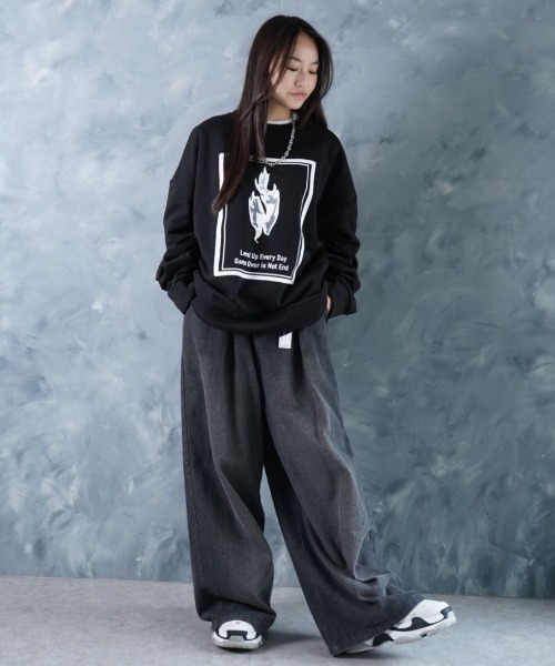 ハ*ツ様 Vaundy NIDONE ロゴスウェット ネイビー L セットアップ one man live 