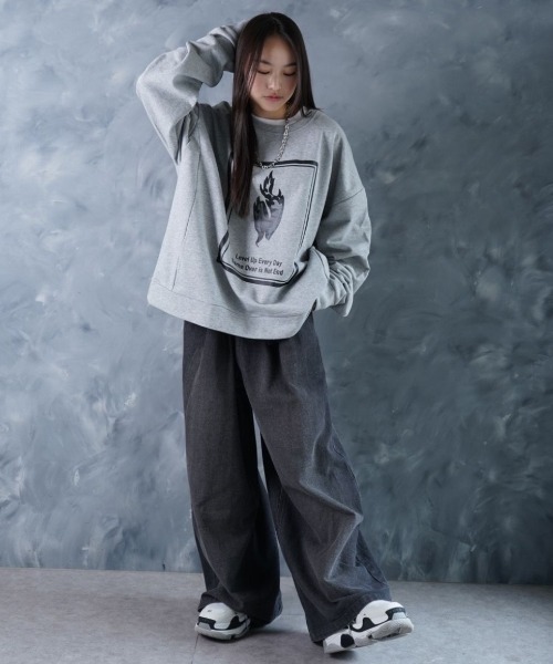 グレーコード 23SS NOSLEEVE SWEAT スウェット ニット 1 WETTEMPT トレーナー スウェット HEAVY WEIGHT DRAW CORD SWEAT