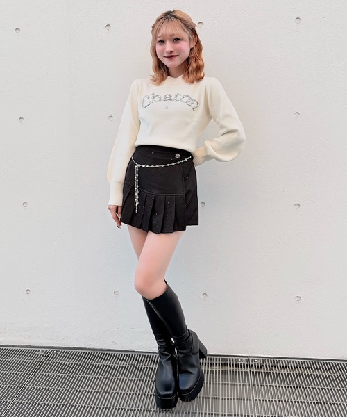 NOMAE（ノーマエ）の「ラメプリーツビジューベルトスカパン（その他パンツ・レディース・ブラック/アイボリー/グレー・FREE）」の17枚目の写真