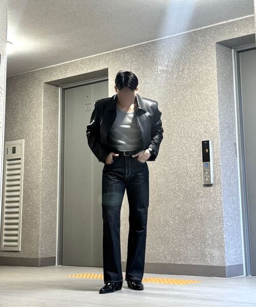 NOIRER(ノイア)の「ゴートシュリンクレザー ジャケット (ブラック)(ライダースジャケット・メンズ・その他・48/50/52)」の9枚目の写真
