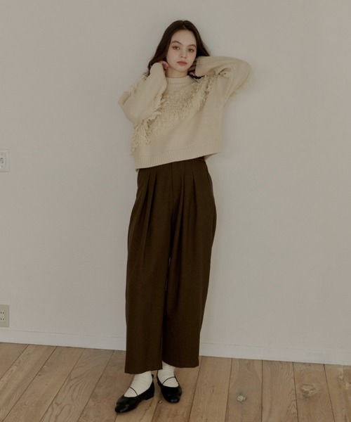 fringe knit/フリンジニット（ニット/セーター）｜OLUN（オルン）の