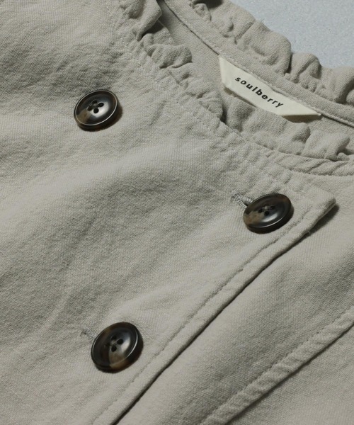 soulberry(ソウルベリー)の「パティシエみたいなワンピース(ワンピース・レディース・グレイッシュベージュ・M/L/LL/3L/4L)」の14枚目の写真