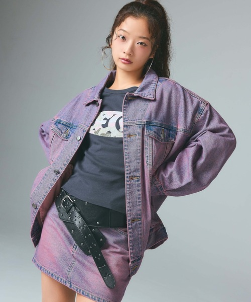 X-girl（エックスガール）の「STUDDED THICK BELT（ベルト・レディース・ブラウン/ブラック・ONE SIZE）」の11枚目の写真