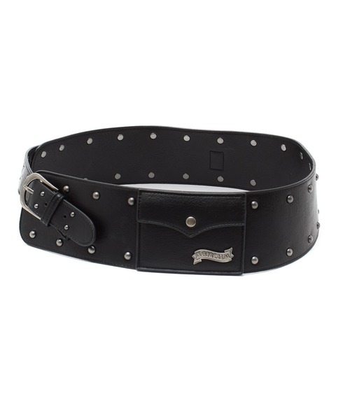 X-girl（エックスガール）の「STUDDED THICK BELT（ベルト・レディース・ブラウン/ブラック・ONE SIZE）」の15枚目の写真