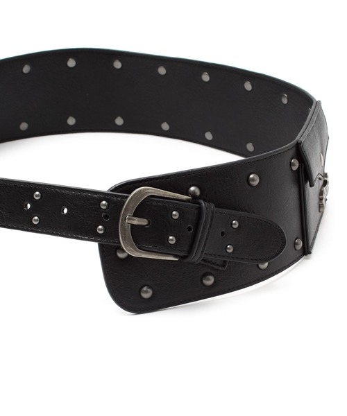 X-girl（エックスガール）の「STUDDED THICK BELT（ベルト・レディース・ブラウン/ブラック・ONE SIZE）」の19枚目の写真
