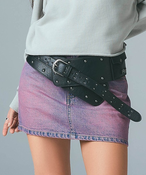 STUDDED THICK BELT（ベルト）｜X-girl（エックスガール）の