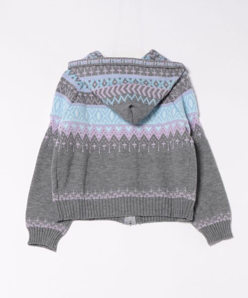 セール】フェアアイル柄ジップアップニットカーディガン（ニット