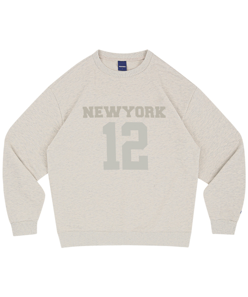 STAFF ONLY(スタッフオンリー)の「NEW YORK 12 SWEATSHIRTS (MELANGE IVORY)(スウェット・メンズ・その他・MEDIUM/LARGE)」の1枚目の写真