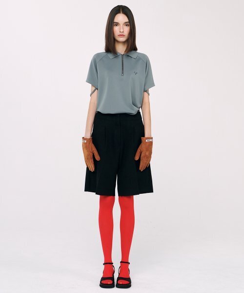TWENTY FOUR T(トゥエンティフォーティ)の「24T Logo Pique T-Shirt Khaki Gray(Tシャツ/カットソー・レディース・その他・FREE)」の4枚目の写真