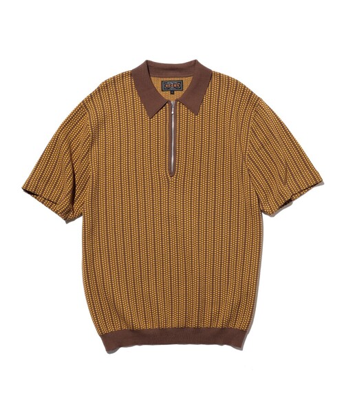 BEAMS PLUS(ビームスプラス)の「Half Zip Knit Polo(ポロシャツ・メンズ・ブラウン/ワイン/ネイビー・X-LARGE/LARGE/MEDIUM/SMALL)」の5枚目の写真