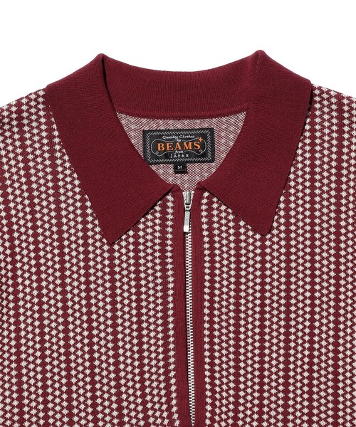 BEAMS PLUS(ビームスプラス)の「Half Zip Knit Polo(ポロシャツ・メンズ・ブラウン/ワイン/ネイビー・X-LARGE/LARGE/MEDIUM/SMALL)」の12枚目の写真