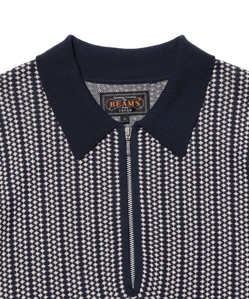 BEAMS PLUS(ビームスプラス)の「Half Zip Knit Polo(ポロシャツ・メンズ・ブラウン/ワイン/ネイビー・X-LARGE/LARGE/MEDIUM/SMALL)」の18枚目の写真