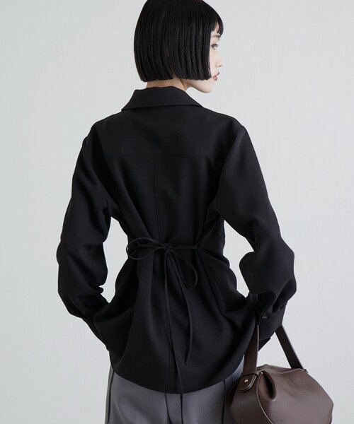 Lui's（ルイス）の「ダブルクロス前ポケットZIPシャツ（シャツ/ブラウス・レディース・グレー/ブラック・FREE）」の17枚目の写真