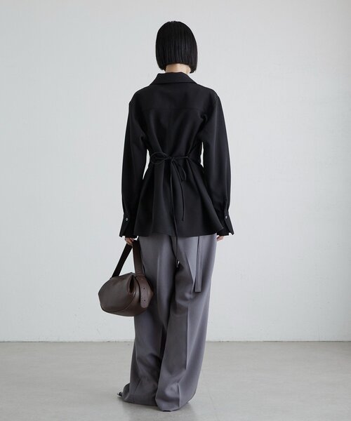 Lui's（ルイス）の「ダブルクロス前ポケットZIPシャツ（シャツ/ブラウス・レディース・グレー/ブラック・FREE）」の20枚目の写真