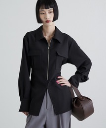Lui's | ダブルクロス前ポケットZIPシャツ(シャツ/ブラウス)