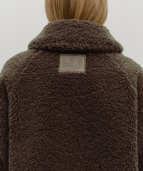 MARITHE + FRANCOIS GIRBAUD(マリテフランソワジルボー)の「W MID SHEERING FUR COAT(ブルゾン・レディース・ダークブラウン/アイボリー・MEDIUM/SMALL)」の6枚目の写真