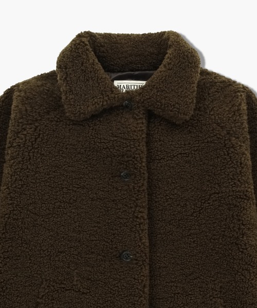 MARITHE + FRANCOIS GIRBAUD(マリテフランソワジルボー)の「W MID SHEERING FUR COAT(ブルゾン・レディース・ダークブラウン/アイボリー・MEDIUM/SMALL)」の9枚目の写真