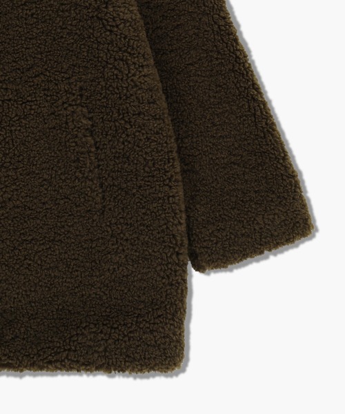 MARITHE + FRANCOIS GIRBAUD(マリテフランソワジルボー)の「W MID SHEERING FUR COAT(ブルゾン・レディース・ダークブラウン/アイボリー・MEDIUM/SMALL)」の11枚目の写真