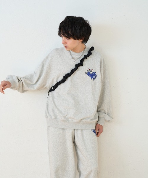 kaoyorinakami（カオヨリナカミ）の「rabbit sweat / ラビットスウェット（スウェット・メンズ・ブラック/グレー・SMALL/MEDIUM/LARGE/X-LARGE）」の10枚目の写真