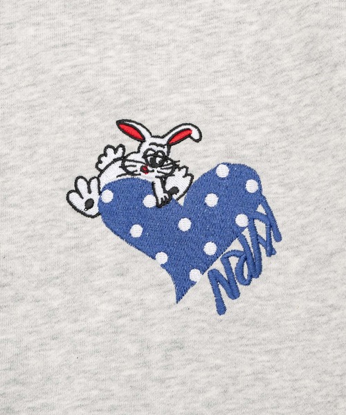 kaoyorinakami（カオヨリナカミ）の「rabbit sweat / ラビットスウェット（スウェット・メンズ・ブラック/グレー・SMALL/MEDIUM/LARGE/X-LARGE）」の19枚目の写真
