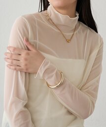 LOUNGEDRESS | シアーチュールハイネックプルオーバー(Tシャツ/カットソー)