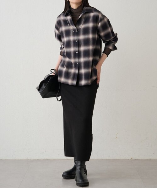 LOUNGEDRESS（ラウンジドレス）の「シアーチュールハイネックプルオーバー（Tシャツ/カットソー・レディース・アイボリー/ブラック/ホワイト系その他/ブラック系その他/グレー・FREE）」の22枚目の写真