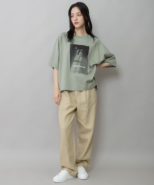 Munich（ミューニック）の「コットンジャージフォトプリントTシャツ（Tシャツ/カットソー・レディース・ホワイト/アイボリー・FREE）」の8枚目の写真