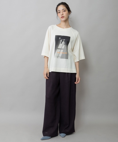 Munich（ミューニック）の「コットンジャージフォトプリントTシャツ（Tシャツ/カットソー・レディース・ホワイト/アイボリー・FREE）」の14枚目の写真