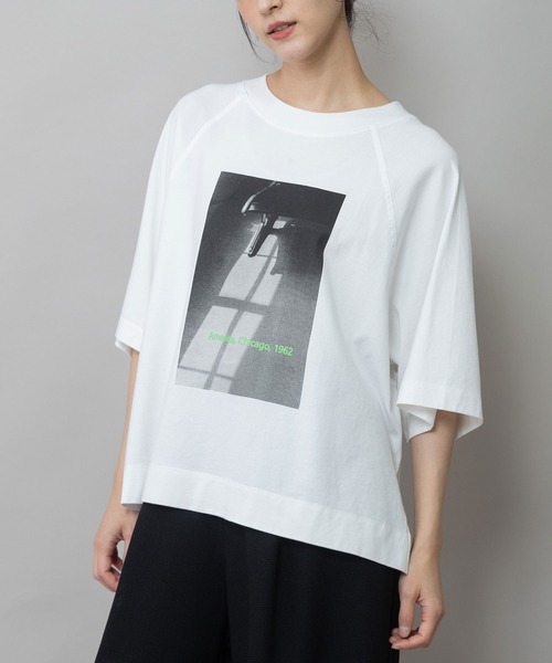 Munich（ミューニック）の「コットンジャージフォトプリントTシャツ（Tシャツ/カットソー・レディース・ホワイト/アイボリー・FREE）」の20枚目の写真