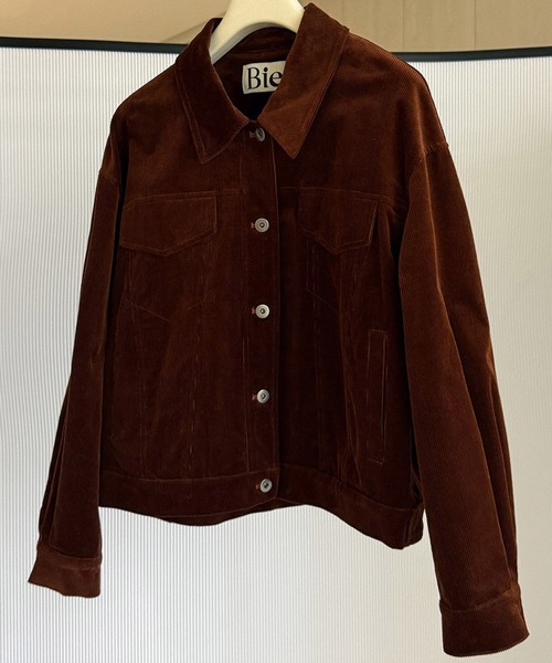 Bie(ビエ)の「ストレッチコーデュロイジャケット(その他アウター・レディース・ライトブラウン/ブラウン・M/S)」の20枚目の写真