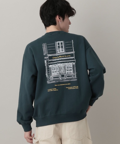 RAGEBLUE(レイジブルー)の「Souvenir Print Sweat Shirts / スーベニアプリントスウェット(スウェット・メンズ・ブラック/ホワイト/グリーン・LARGE/MEDIUM)」の3枚目の写真