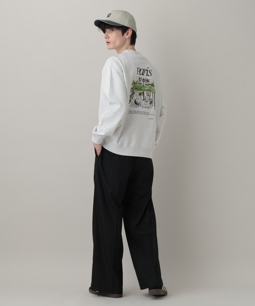 RAGEBLUE(レイジブルー)の「Souvenir Print Sweat Shirts / スーベニアプリントスウェット(スウェット・メンズ・ブラック/ホワイト/グリーン・LARGE/MEDIUM)」の4枚目の写真