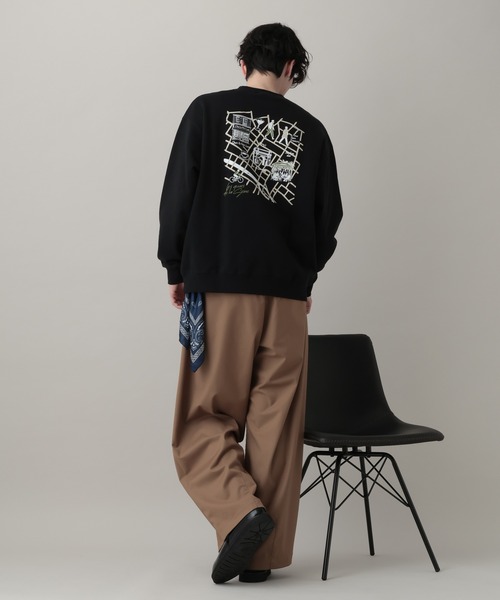 RAGEBLUE(レイジブルー)の「Souvenir Print Sweat Shirts / スーベニアプリントスウェット(スウェット・メンズ・ブラック/ホワイト/グリーン・LARGE/MEDIUM)」の11枚目の写真