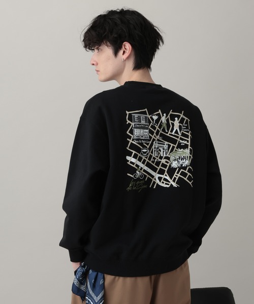 RAGEBLUE(レイジブルー)の「Souvenir Print Sweat Shirts / スーベニアプリントスウェット(スウェット・メンズ・ブラック/ホワイト/グリーン・LARGE/MEDIUM)」の14枚目の写真