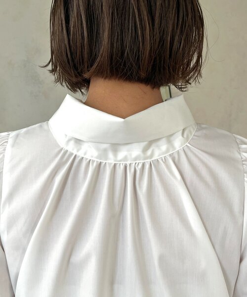 prose verse（プロズヴェール）の「【SAPON】前後2WAYパフスリーブリボンタイブラウス（シャツ/ブラウス・レディース・オフホワイト/ブルー系その他・MEDIUM/LARGE）」の15枚目の写真