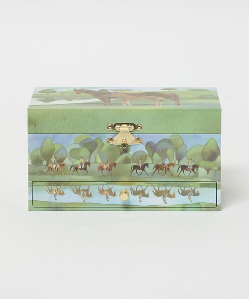 UNITED ARROWS(ユナイテッドアローズ)の「<trousselier>HORSE オルゴール(インテリア雑貨・レディース・ライトブルー/ケリーグリーン・FREE)」の1枚目の写真