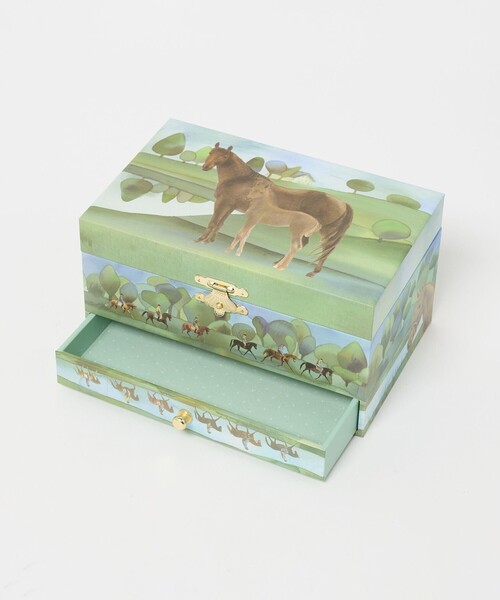 UNITED ARROWS(ユナイテッドアローズ)の「<trousselier>HORSE オルゴール(インテリア雑貨・レディース・ライトブルー/ケリーグリーン・FREE)」の7枚目の写真
