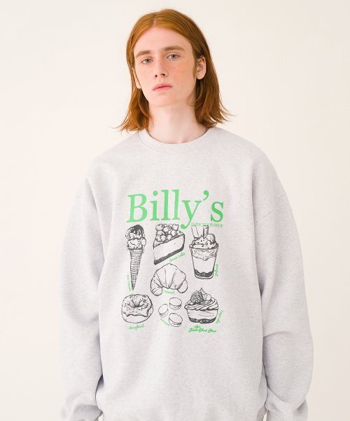 MAINBOOTH（メインブース）の「Billys Cooking Book Sweatshirt(CLOUD GRAY)（スウェット・レディース・その他・2/1）」の2枚目の写真