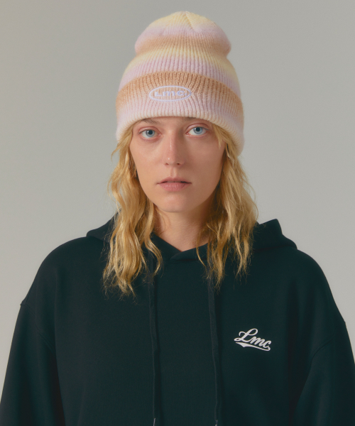 LMCの「OVAL OMBRE BRUSHED KNIT BEANIE beige（ニットキャップ/ビーニー・メンズ・その他・ONE SIZE）」の4枚目の写真