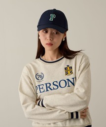 PERSON'S（パーソンズ）の「PERSONS / パーソンズ 別注 カレッジロゴ ＆ ワッペン刺繍 コットン キャップ（キャップ）」