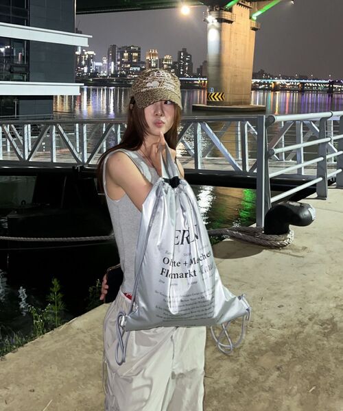 MAUER（マウアー）の「Flohmarkt Gym Sack (SILVER)（バックパック/リュック・メンズ・その他・FREE）」の6枚目の写真