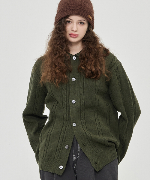 THE-ABON(エイボン)の「エトケーブルカーディガンオートミール(カーディガン/ボレロ・メンズ・オートミール・L/XL)」の3枚目の写真