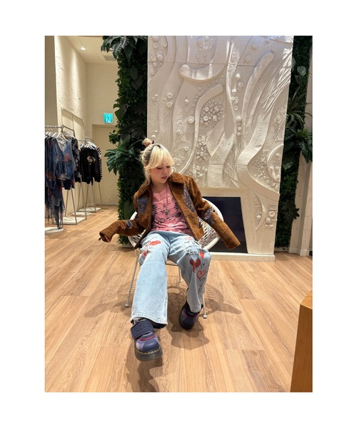 Desigual(デシグアル)の「ミッキー&ミニー グラフィック ハートTシャツ ディズニー(Tシャツ/カットソー・レディース・レッド/ホワイト・S/M/L/XL/XS)」の7枚目の写真