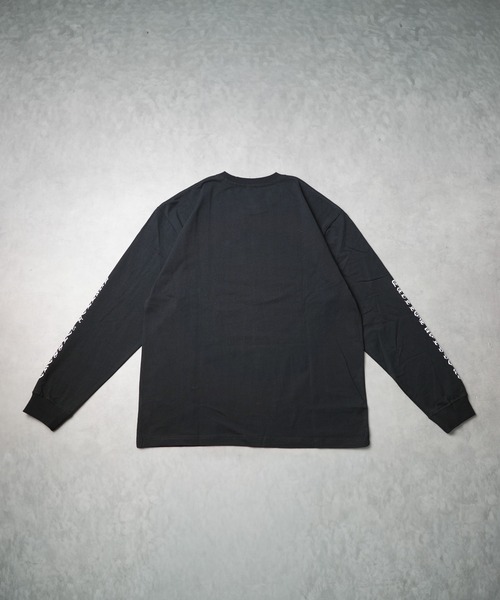 B.I.D.(ビーアイディー)の「《袖プリントロングスリーブTシャツ》(Tシャツ/カットソー・メンズ・ホワイト/ブラック・MEDIUM/LARGE)」の6枚目の写真