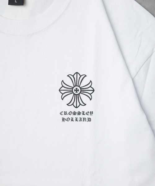 B.I.D.(ビーアイディー)の「《袖プリントロングスリーブTシャツ》(Tシャツ/カットソー・メンズ・ホワイト/ブラック・MEDIUM/LARGE)」の7枚目の写真