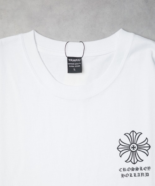 B.I.D.(ビーアイディー)の「《袖プリントロングスリーブTシャツ》(Tシャツ/カットソー・メンズ・ホワイト/ブラック・MEDIUM/LARGE)」の8枚目の写真